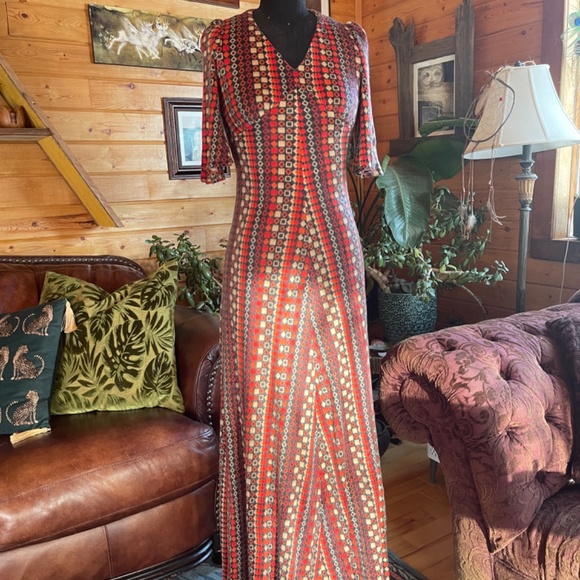 Vintage 70’s boho maxi dress - Picture 7 of 8